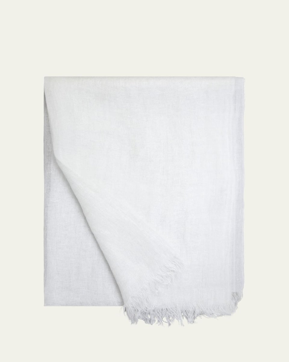 Laminated Linen Scarf, 79x28"